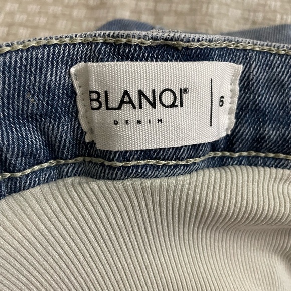 BLANQI Maternity Belly Support Jeans Shorts Size 6 - Picture 2 of 4